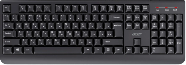 Клавиатура + мышь Acer OCC401 клав:черный мышь:черный USB беспроводная Multimedia (ZL.ACCCC.016)