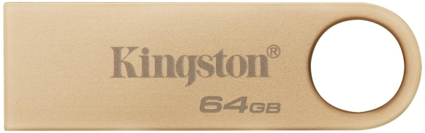 Флеш Диск Kingston 64GB DataTraveler SE9 DTSE9G3/64GB USB3.0 золотистый