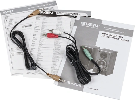 Колонки Sven SPS-702 2.0 черный 40Вт