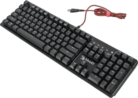 Клавиатура A4Tech B975 механическая черный USB Multimedia for gamer LED (подставка для запястий) кабель 1.8м