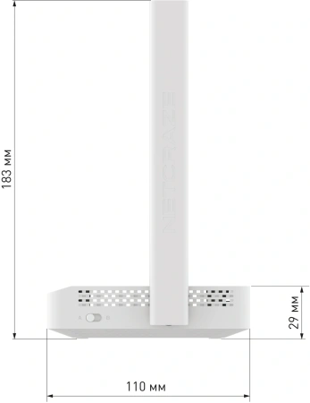 Роутер беспроводной Keenetic Netcraze Air (NC-1613) AC1200 10/100BASE-TX белый