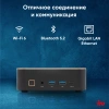 Неттоп IRU Tactio 525 Ryzen 5 6600H (3.3) 16Gb SSD512Gb 660M Windows 11 Pro GbitEth WiFi BT 120W черный (2057781)