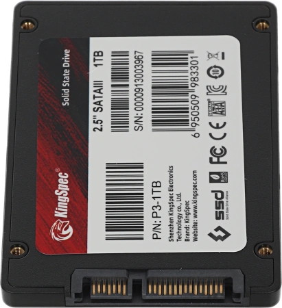 Накопитель SSD Kingspec SATA-III 1TB P3-1TB 2.5"