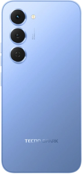 Смартфон Tecno Spark 40 Pro 128Gb 8Gb синий моноблок 3G 4G 2Sim 6.78" 1224x2720 Android 15 50Mpix 802.11 a/b/g/n/ac/ax NFC GPS GSM900/1800 Protect FM