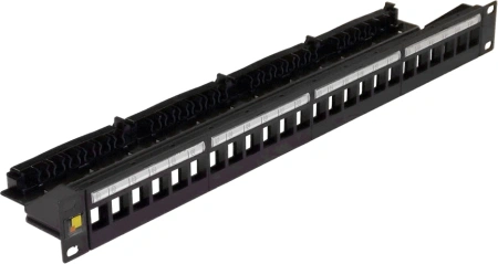 Патч-панель наборная Lanmaster LAN-PPN24OK-UTP 19" 1U 24xRJ45 UTP