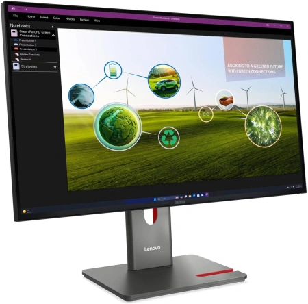 Монитор Lenovo 27" ThinkVision P27q-40 черный IPS LED 16:9 HDMI матовая HAS Piv 1500:1 350cd 178гр/178гр 2560x1440 120Hz DP Quad 2K (1440p) USB 6.4кг