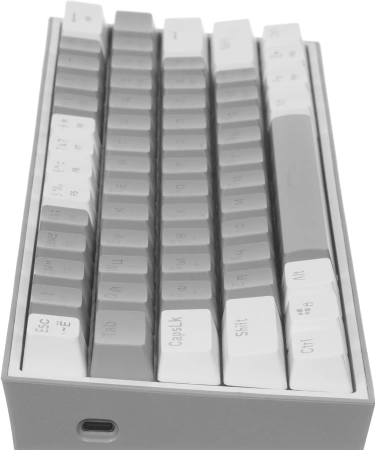 Клавиатура Redragon Fizz механическая белый/серый USB Multimedia for gamer LED (72602) кабель 1.8м