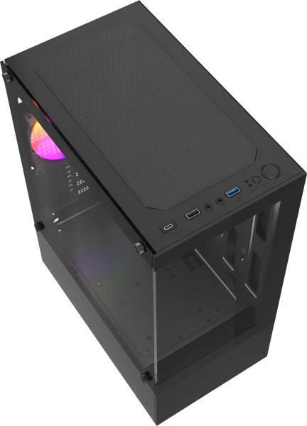 Корпус Accord ACC-285-02B черный без БП mATX 5x120mm 1xUSB2.0 1xUSB3.0 audio