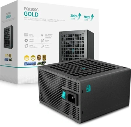 Блок питания Deepcool ATX 1200W GamerStorm PQ1200G Gen.5 80+ gold (20+4pin) APFC 120mm fan 9xSATA Cab Manag RTL