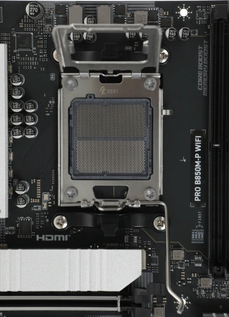 Материнская плата MSI PRO B850M-P WIFI Socket AM5 AMD B850 4xDDR5 mATX AC`97 8ch(7.1) 5Gigabit RAID+HDMI+DP