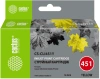 Картридж струйный Cactus CS-CLI451Y желтый (12мл) для Canon MG6340/5440/IP7240 с чипом