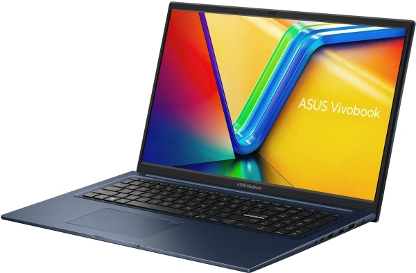 Ноутбук Asus Vivobook 17 X1704VA-AU853 Core 5 120U 16Gb SSD512Gb Intel Graphics 17.3" IPS FHD (1920x1080) без ОС blue WiFi BT Cam (90NB13X2-M00AT0)