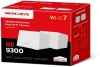 Бесшовный Mesh роутер Mercusys Halo H47BE (HALO H47BE(2-PACK)) BE9300 10/100/1000BASE-TX белый (упак.:2шт)