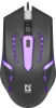 Мышь Defender Hit MB-601 черный оптическая 1200dpi USB 3but (52601)