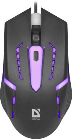 Мышь Defender Hit MB-601 черный оптическая 1200dpi USB 3but (52601)