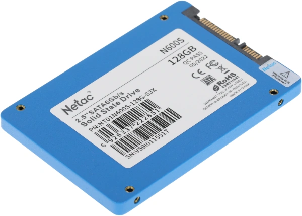 Накопитель SSD Netac SATA-III 128GB NT01N600S-128G-S3X N600S 2.5"