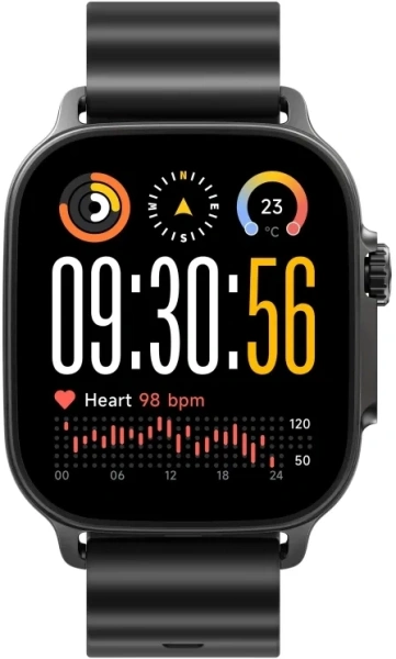 Смарт-часы Realme Watch 5 22мм 1.97" AMOLED корп.черный рем.черный разм.брасл.:160-230мм (RMW2501)