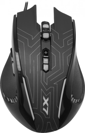 Мышь A4Tech X87 черный оптическая 2400dpi USB 8but (X87 (MAZE))