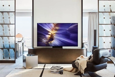 Телевизор OLED Samsung 65" QE65S90FAEXRU Series 9 черный графит 4K Ultra HD 120Hz DVB-T2 DVB-C DVB-S2 USB WiFi Smart TV