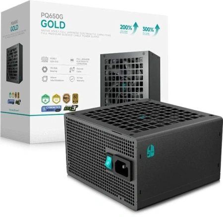 Блок питания Deepcool ATX 650W GamerStorm PQ650G Gen.5 80+ gold (20+4pin) APFC 120mm fan 6xSATA Cab Manag RTL