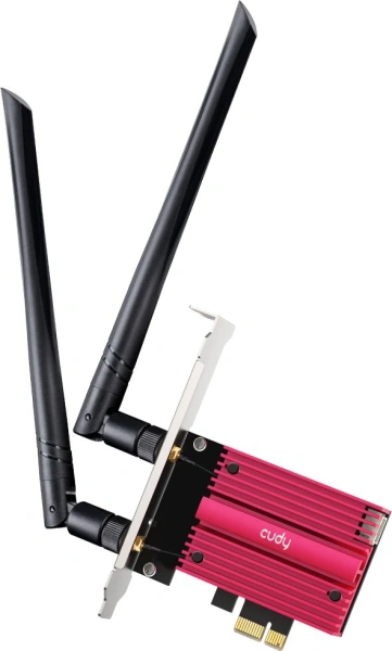 Сетевая карта Wi-Fi + Bluetooth Cudy WE9300 BE9300 PCI Express x1 (ант.внеш.съем) 2ант.