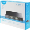 Коммутатор Cudy FS1018PS1 (L2) 16x100Мбит/с 2x1Гбит/с 1SFP 16PoE+ 200W неуправляемый