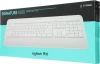 Клавиатура Logitech K650 белый USB беспроводная BT/Radio (подставка для запястий) (920-010986)