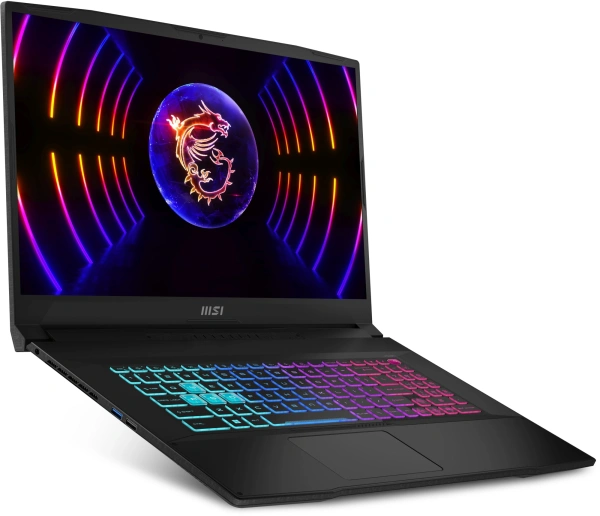 Ноутбук MSI Katana 17 B13VEK-1610XRU Core i7 13620H 16Gb SSD1Tb NVIDIA GeForce RTX4050 6Gb 17.3" IPS FHD (1920x1080) без ОС black WiFi BT Cam (9S7-17L541-1610)