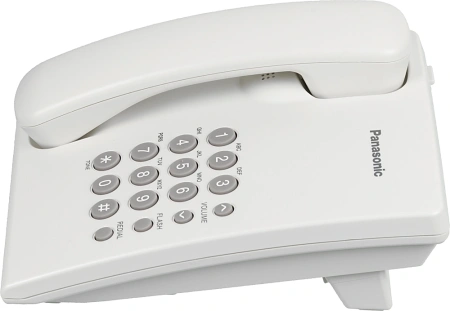 Телефон проводной Panasonic KX-TS2350RUW белый