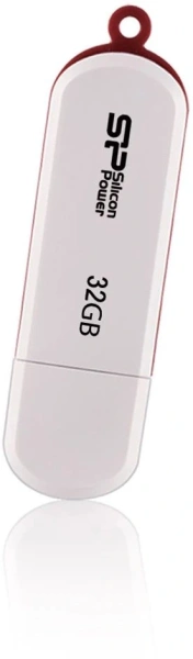 Флеш Диск Silicon Power 32Gb LuxMini 320 SP032GBUF2320V1W USB2.0 белый