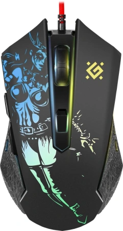 Мышь Defender Sin`Sister GM-933 черный оптическая 7200dpi USB 5but (52933)
