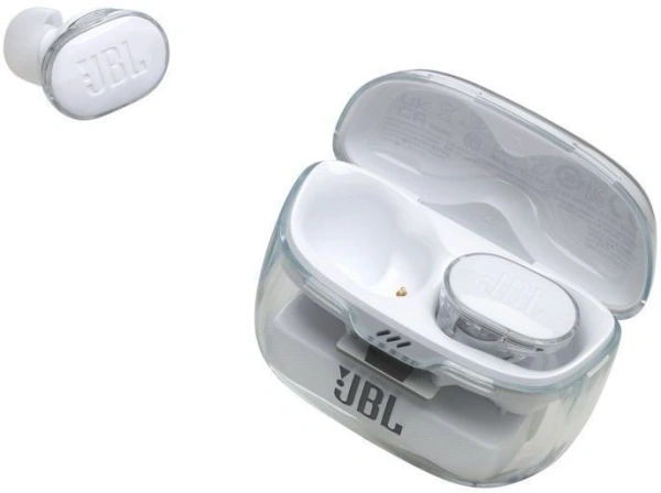 Гарнитура внутриканальные JBL Tune Buds Ghost белый беспроводные bluetooth в ушной раковине (JBLTBUDSGWHT)