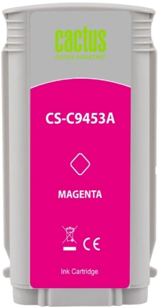 Картридж струйный Cactus CS-C9453A №70 пурп.пигм. (130мл) для HP DJ Z3100 с чипом