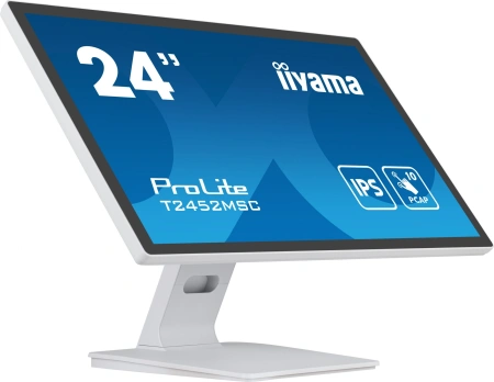 Монитор Iiyama 23.8" ProLite T2452MSC-W1 белый IPS LED 14ms 16:9 HDMI M/M матовая 400cd 178гр/178гр 1920x1080 60Hz DP FHD USB Touch 5.6кг