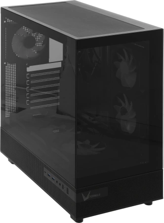 Корпус Formula Crystal Z8 FLOE черный без БП ATX 3x120mm 5x140mm 1xUSB2.0 1xUSB3.0 1xUSB3.1 audio bott PSU