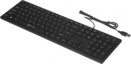 Клавиатура Оклик 520M2U черный/черный USB slim Multimedia